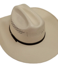 lasso ivory straw cowboy hat back view