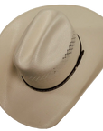 lasso ivory straw cowboy hat angled view