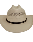 lasso ivory straw cowboy hat front view