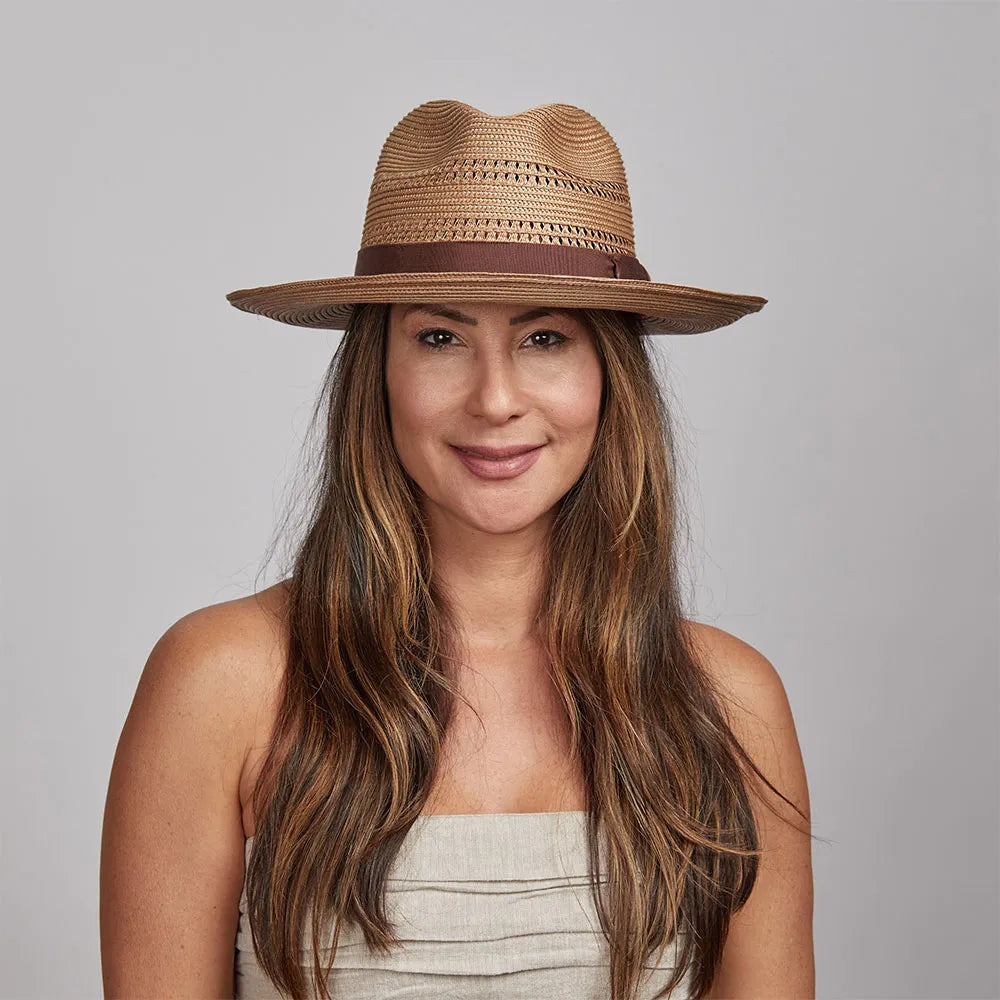 Lisbon | Womens Polybraid Straw Sun Hat – American Hat Makers