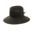 Lucie Black Sun Straw Hat Front View