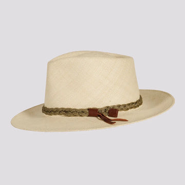 Manta Natural Straw Sun Hat AmericanHat Makers Side View
