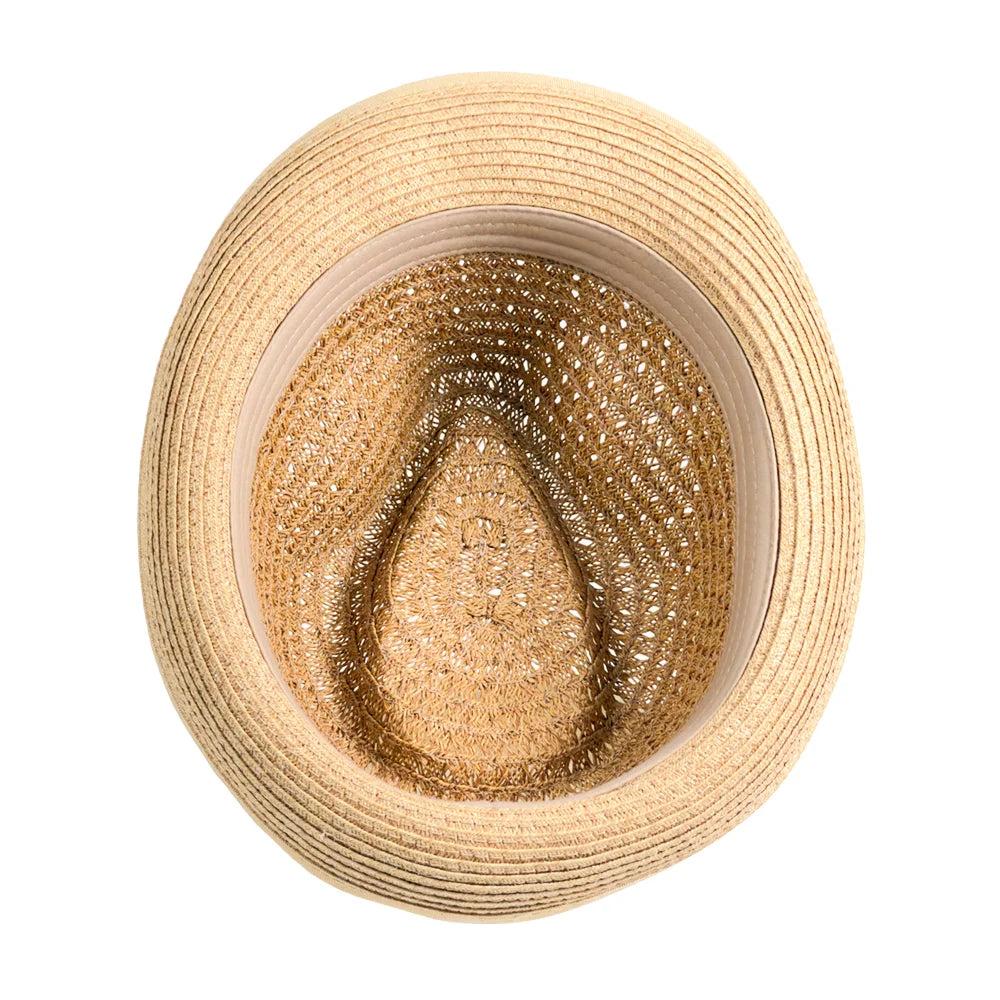 Martin | Mens Tea Teardrop Straw Fedora Hat