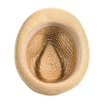Martin | Mens Tea Teardrop Straw Fedora Hat