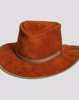 McKinley | Mens Genuine Leather Outback Hat with Suede Trim