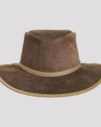 McKinley | Mens Genuine Leather Outback Hat with Suede Trim