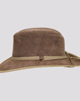 McKinley | Womens Genuine Leather Outback Hat with Suede Trim