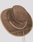 McKinley | Womens Genuine Leather Outback Hat with Suede Trim