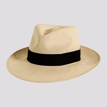 Medellin | Mens Natural Fedora Genuine Panama Hat
