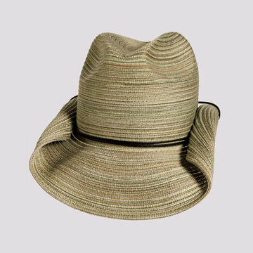 Memphis | Womens Olive Rolled Brim Polybraid Western Cowgirl Hat