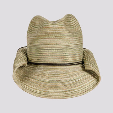 Memphis | Womens Olive Rolled Brim Polybraid Western Cowgirl Hat