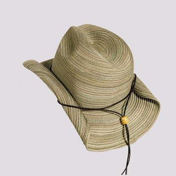 Memphis | Womens Olive Rolled Brim Polybraid Western Cowgirl Hat