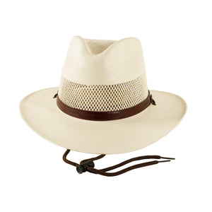 Milan | Mens Cream Firm Straw Fedora Hat