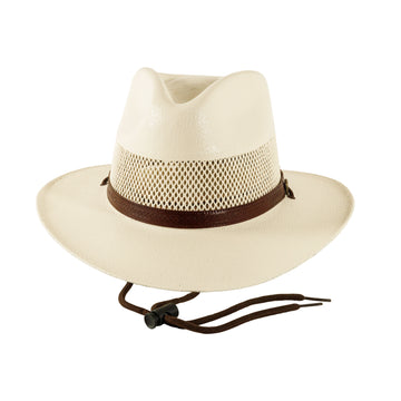 Milan | Mens Cream Firm Straw Fedora Hat