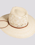 Mira | Womens Glazed Two Tone Toyo Straw Outback Hat