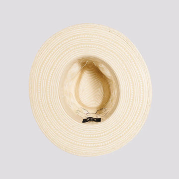 Mira | Mens Ivory Glazed Two Tone Toyo Straw Outback Hat