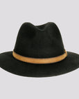 Moab Mens Black Outback Felt American Hat Makers Front View