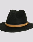 Moab Mens Black Outback Felt American Hat Makers Frontsideview