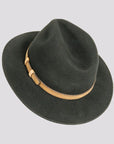 Moab Mens Black Outback Felt American Hat Makers Top View