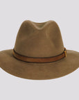 Moab Mens Khaki Outback Felt American Hat Makers Front View