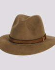 Moab Mens Khaki Outback Felt American Hat Makers Front side View