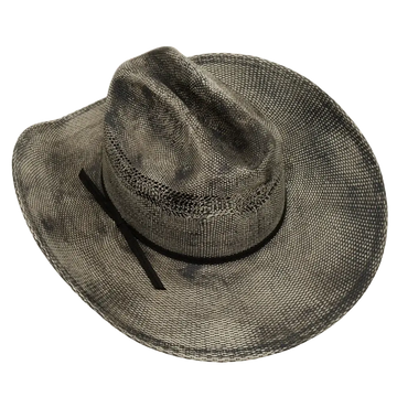 moonwalk mens grey straw cowboy top view