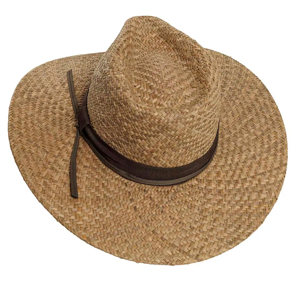 Morgan Sun Straw Hat Top Angled View