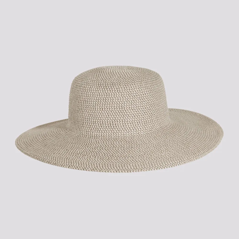 Mynah | Womens Mix Paper Braid Round Crown Straw Sun Hat