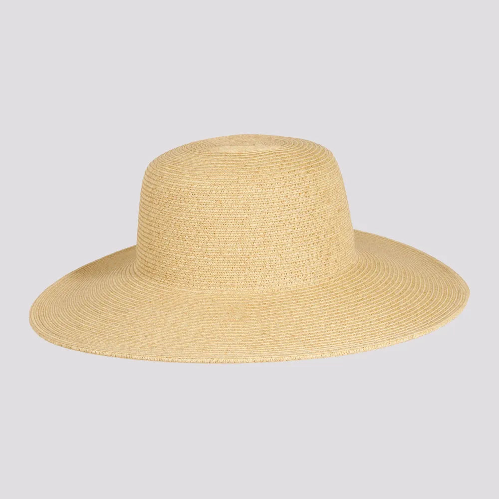 Mynah | Womens Natural Mix Paper Braid Round Crown Straw Sun Hat