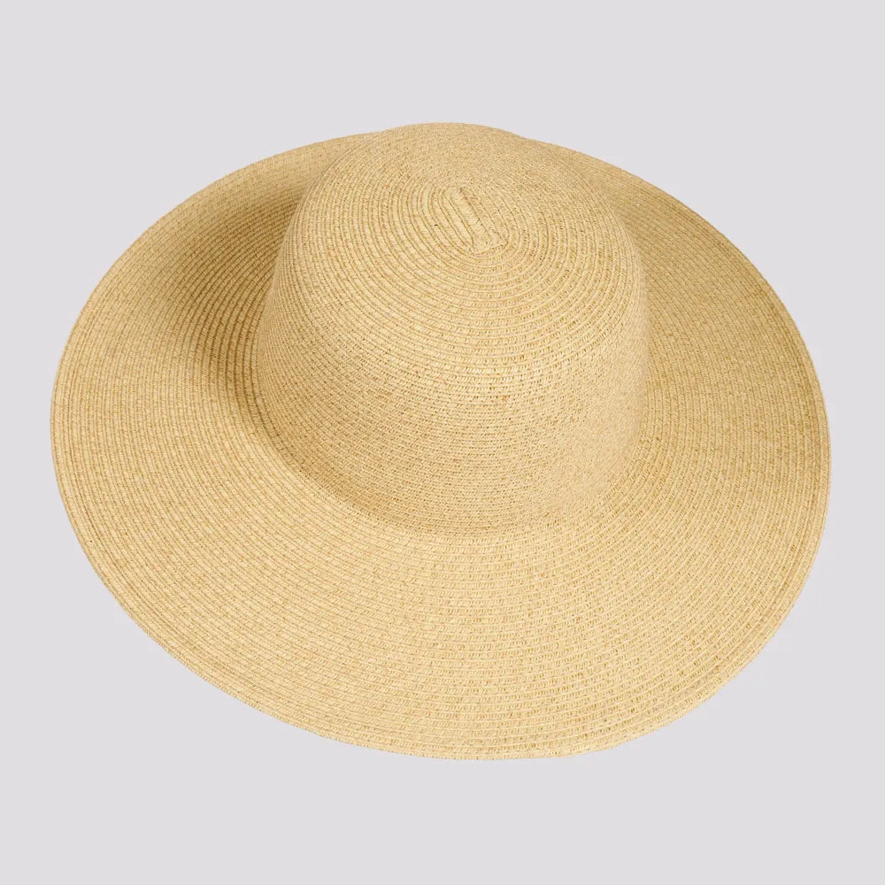 Mynah | Womens Mix Paper Braid Round Crown Straw Sun Hat