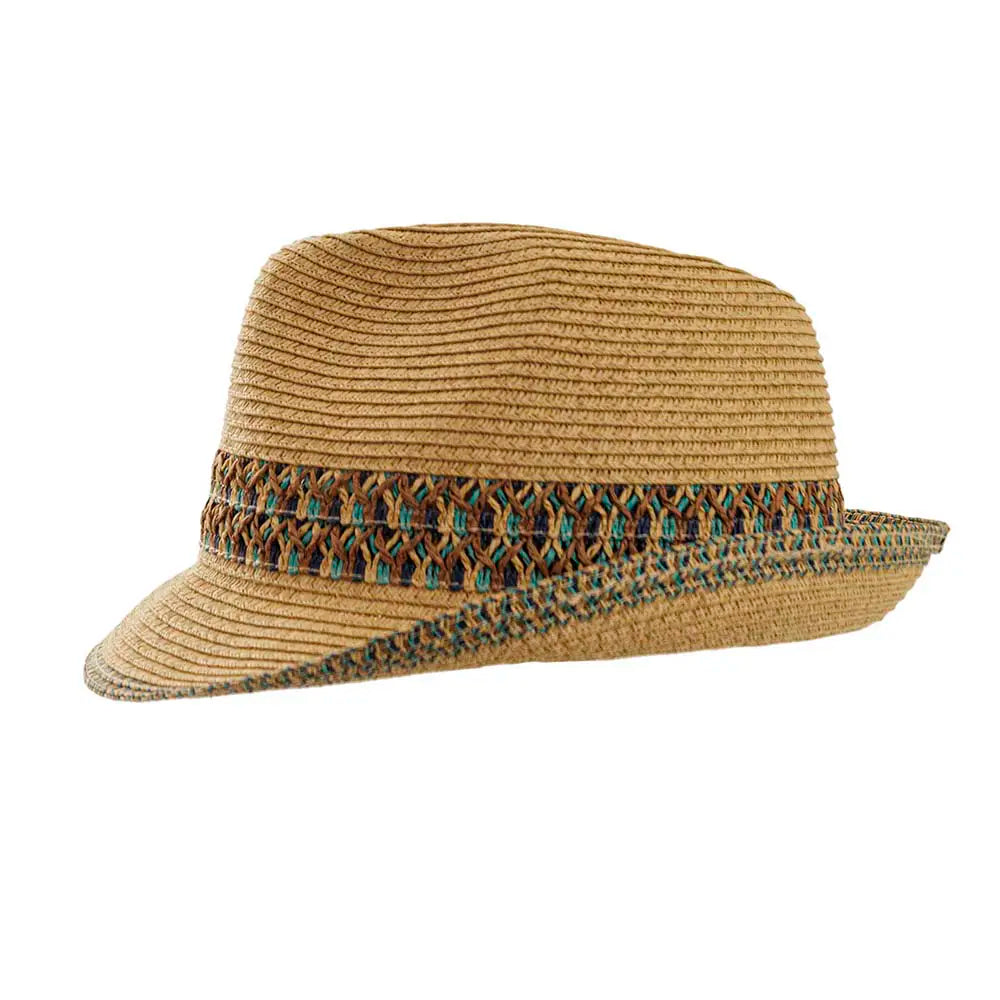 Naples Sun Straw Hat Side View