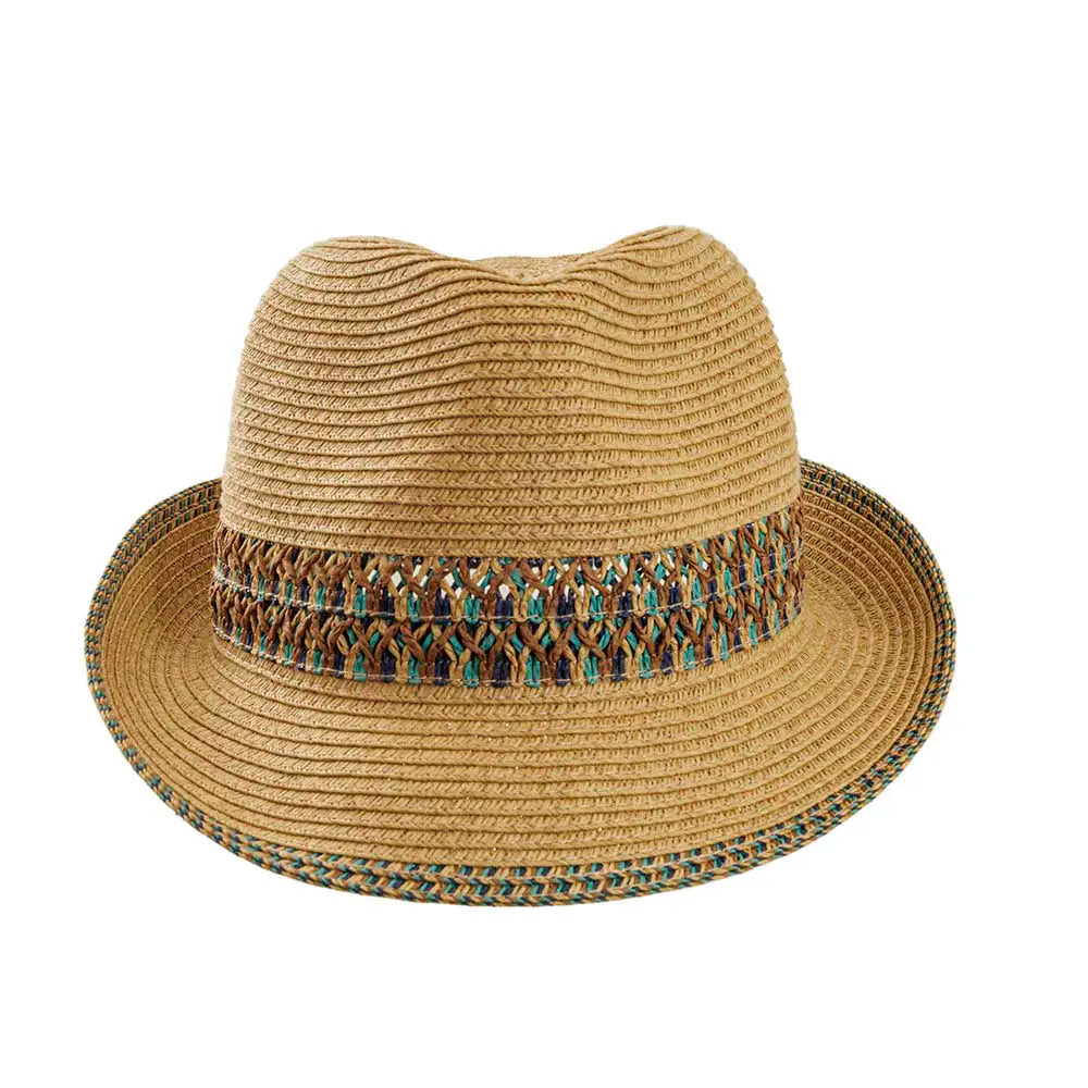 Naples Sun Straw Hat Front View