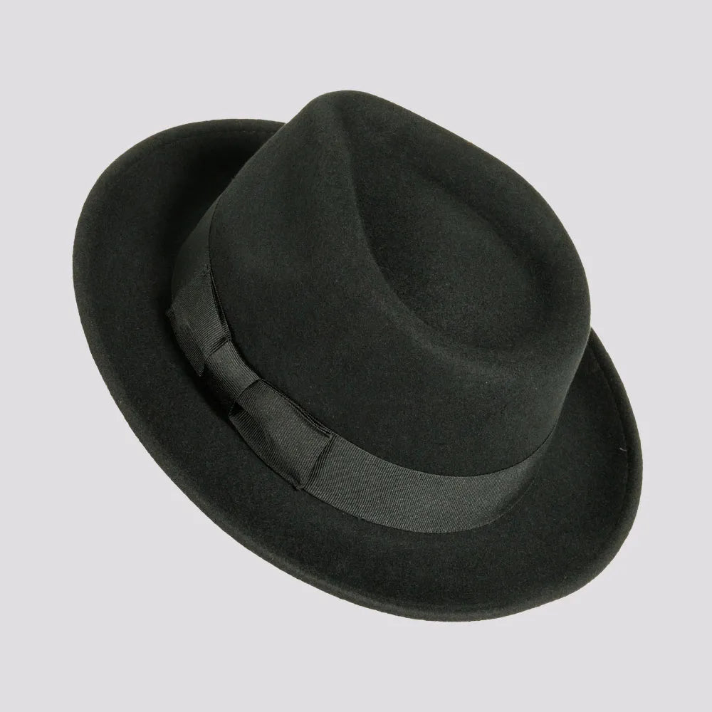 Newark | Womens Crushable Wool Felt Teardrop Fedora Hat