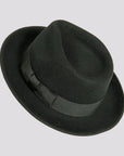 Newark | Mens Crushable Wool Felt Teardrop Fedora Hat