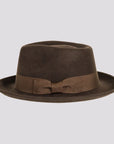 Newark | Mens Crushable Wool Felt Teardrop Fedora Hat