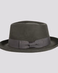 Newark | Mens Crushable Wool Felt Teardrop Fedora Hat