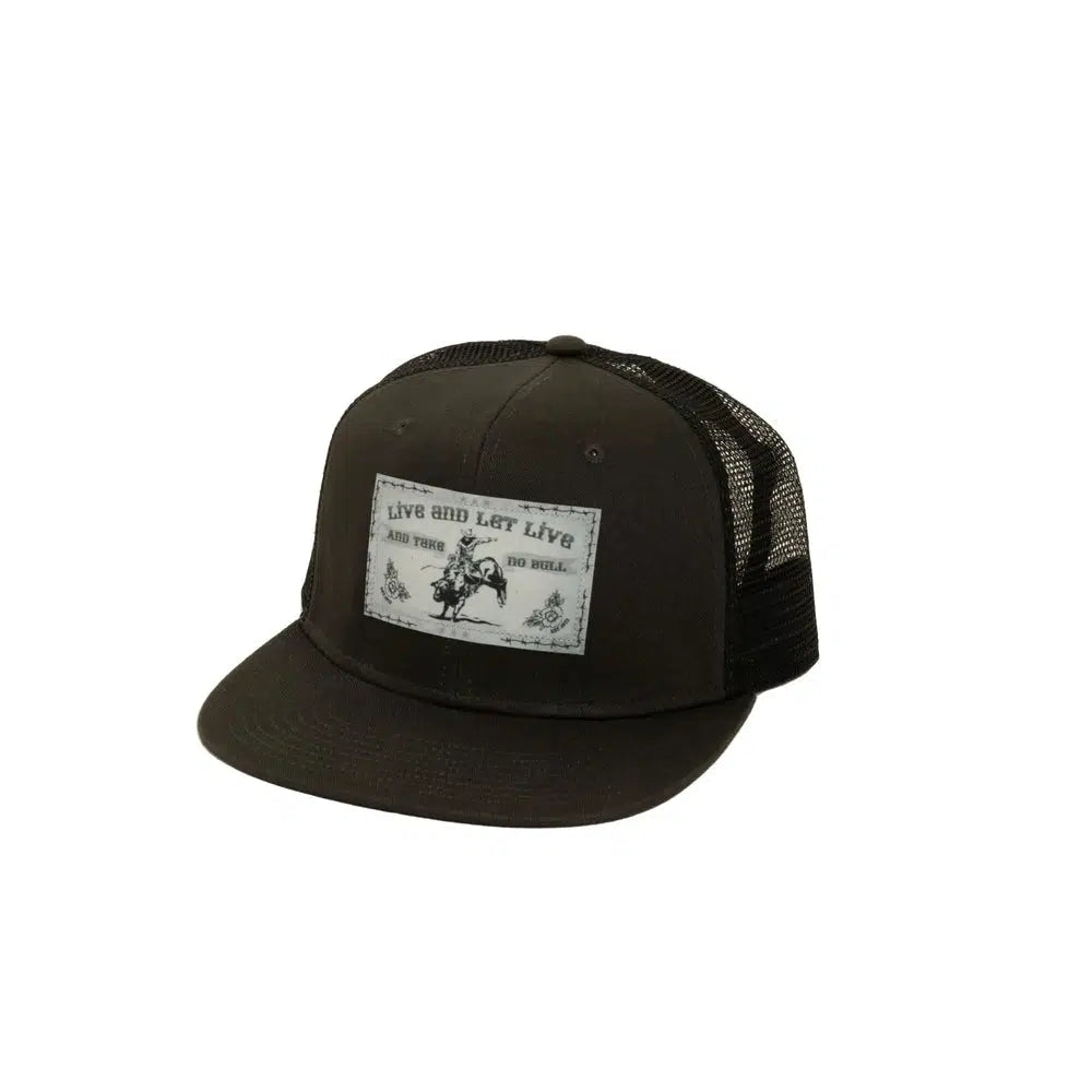 No Bull | Black Trucker Cap by American Hat Makers