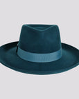 Oakley | Womens Crushable Wool Felt Teardrop Fedora Hat with Curled Brim