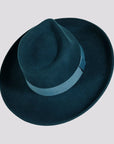 Oakley | Womens Crushable Wool Felt Teardrop Fedora Hat with Curled Brim