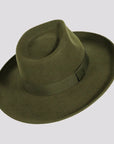 Oakley | Womens Crushable Wool Felt Teardrop Fedora Hat with Curled Brim