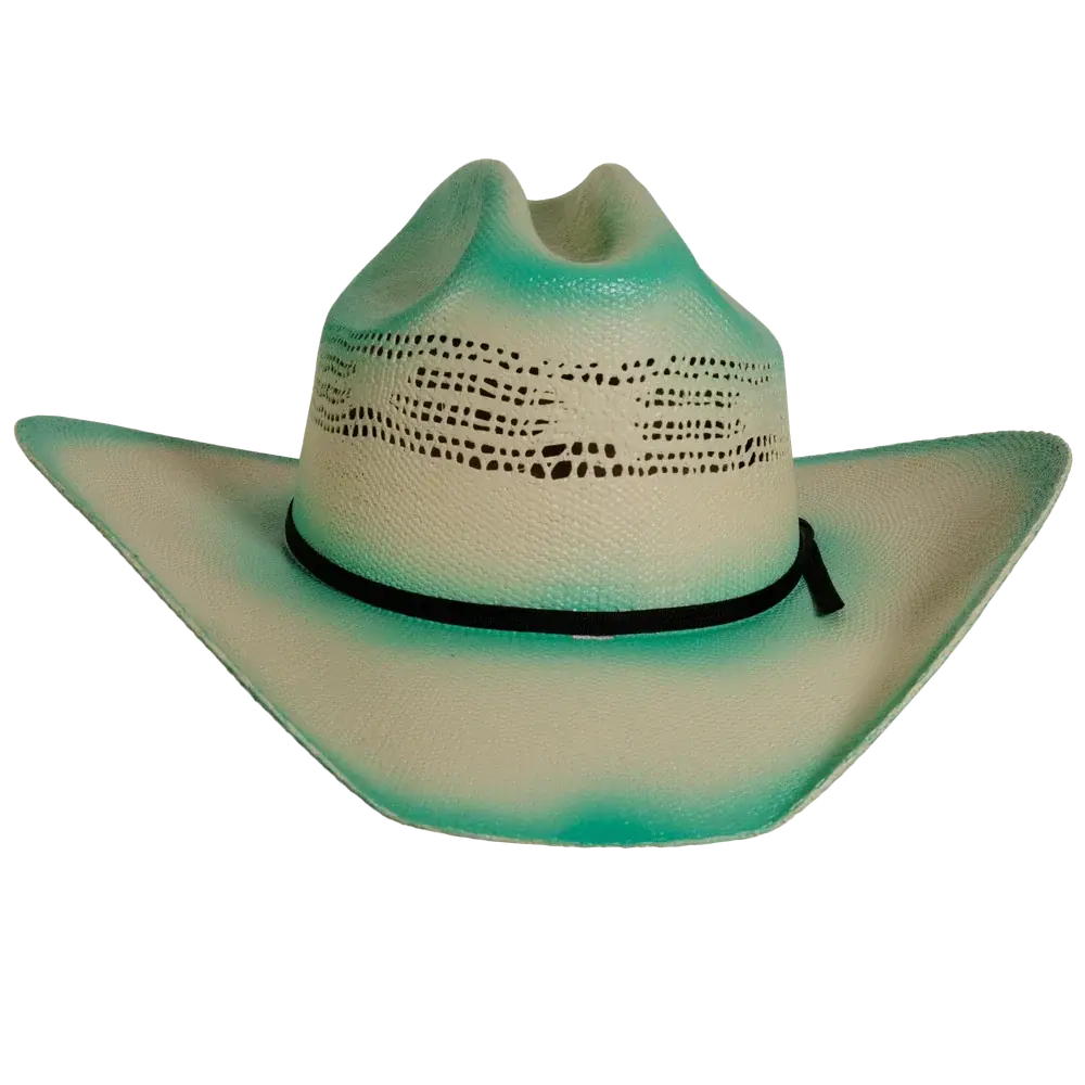 olivia womens turquoise straw cowboy hat angle