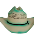 olivia womens turquoise straw cowboy hat angle