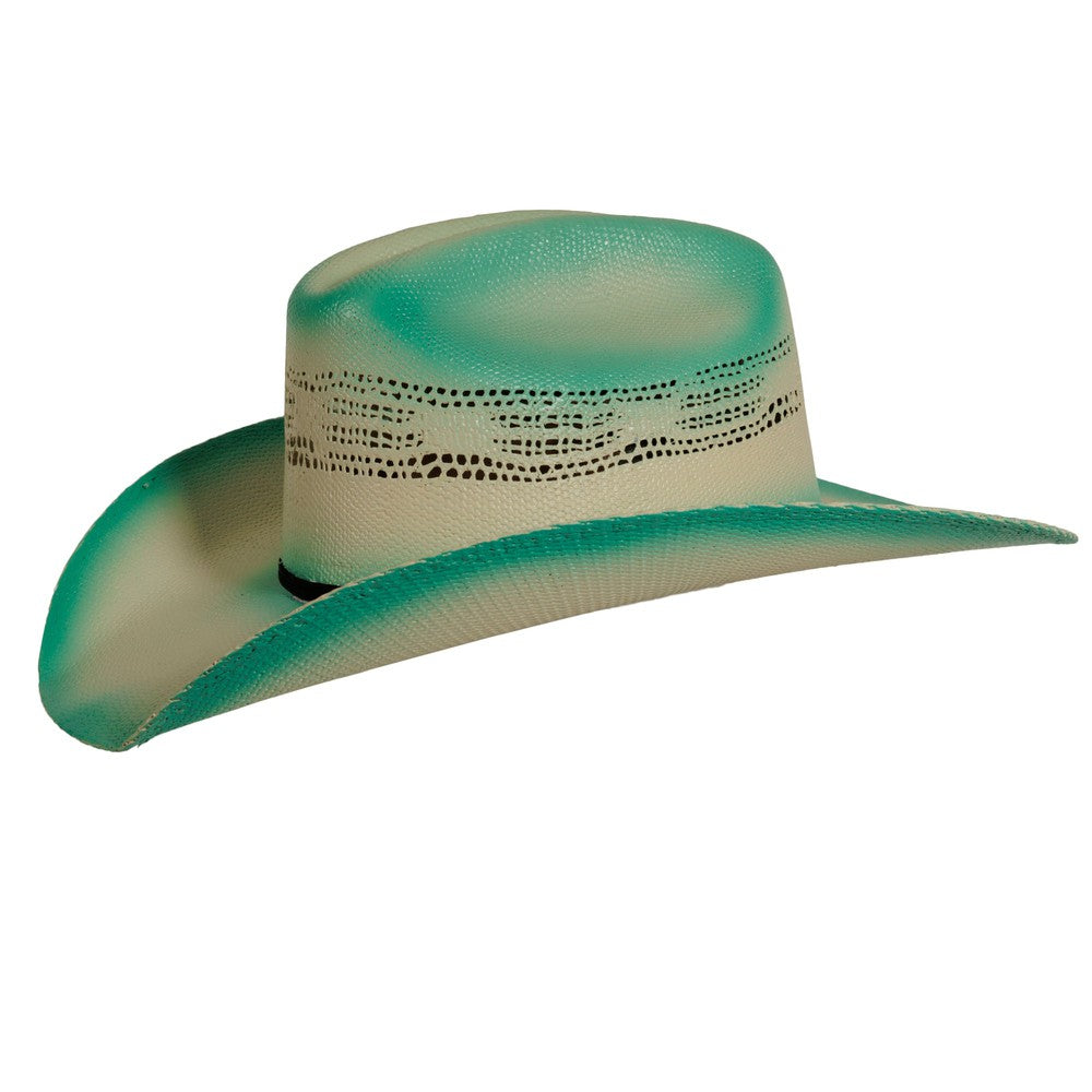 olivia womens turquoise straw cowboy hat side
