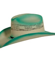 olivia womens turquoise straw cowboy hat side