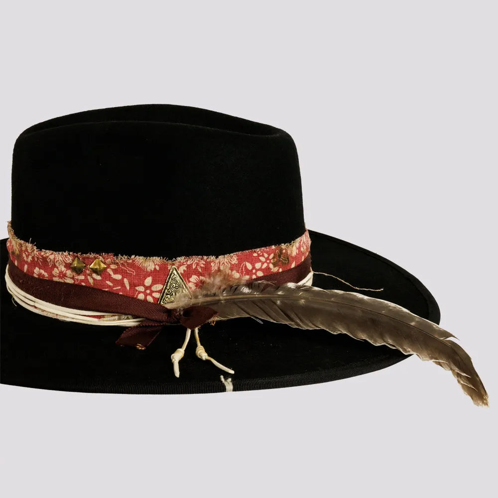 Onyx | Womens Wool Felt Vintage Rancher Hat