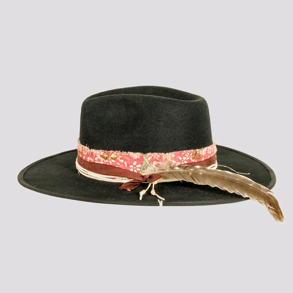 Open Road Hat Fedora Hat Pure Wool Felt Hat Vintage Rancher Hat Vented Panama Hats For Men Women (US, Numeric, 7 1/8, Beige) At Men's Clothing Store