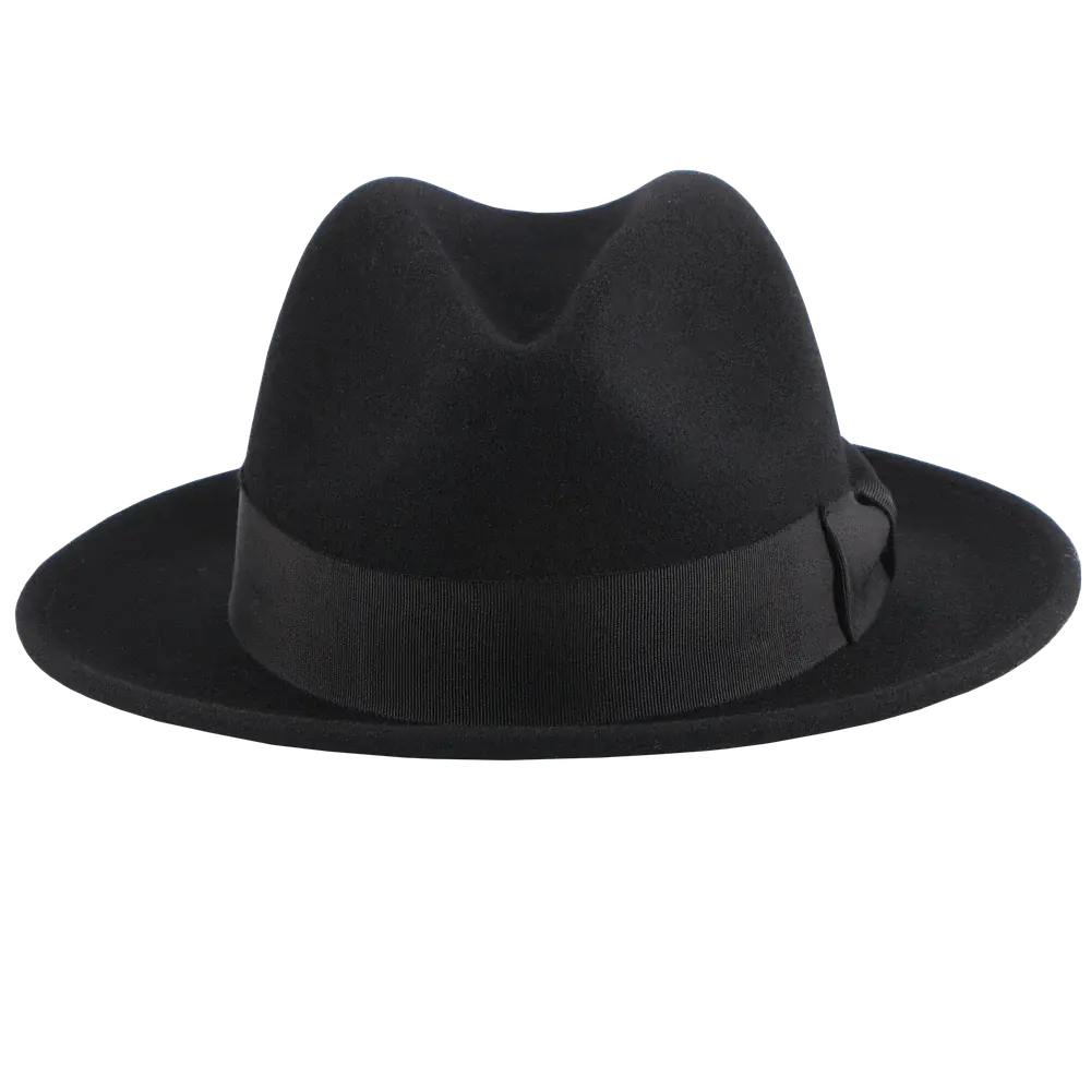 Pablo 2.0 | Mens Wool Felt Pinch Front Fedora Hat – American Hat Makers