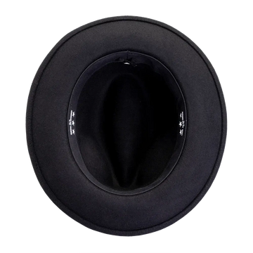 Pablo Womens Black Felt Fedora Inner View