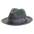 Pablo Womens Grey Felt Fedora Side View