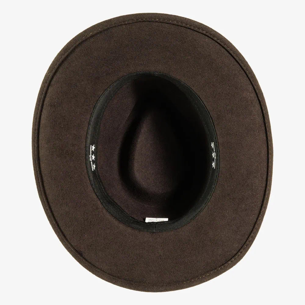 Pathfinder | Womens Chocolate Wool Felt Outback Hat